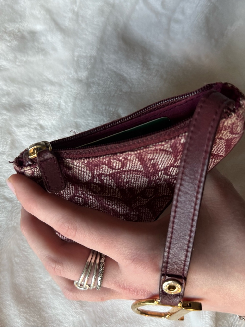 Dior Burgundy Saddle Bag - Picture 6 of 6